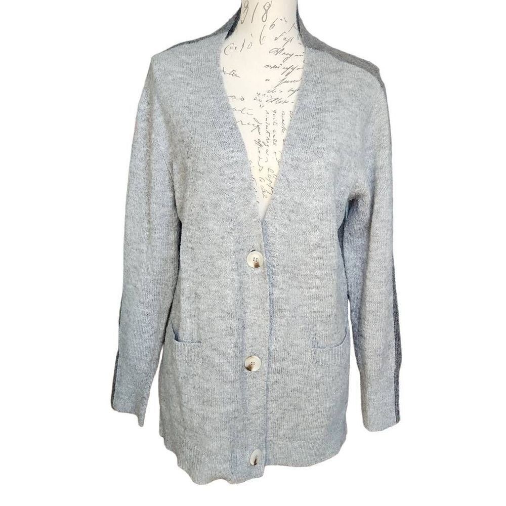 BB Dakota Steve Madden Ladies Size Large Two Tone Gray Button Down Cardigan